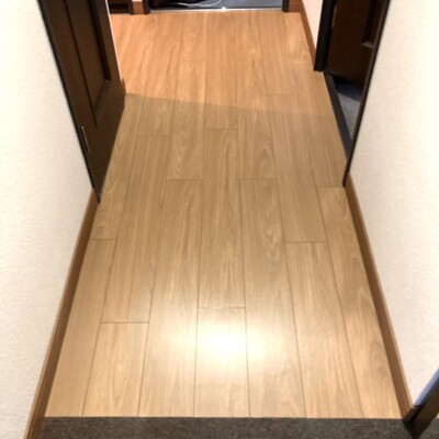 知多市【廊下フローリング張替工事】