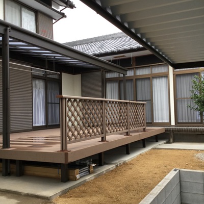 ウッドデッキ♬