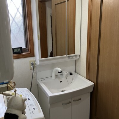 半田市　洗面化粧台交換工事
