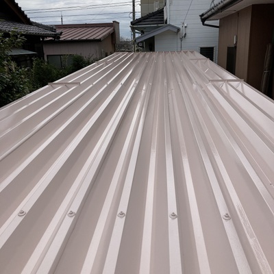 〇カーポート折板屋根塗装〇