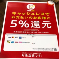 キャッシュレス・ポイント還元事業加盟店になりました！